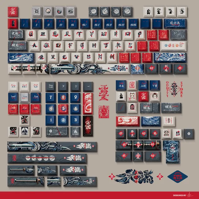 Niten Ichiryu Keycap Set 1