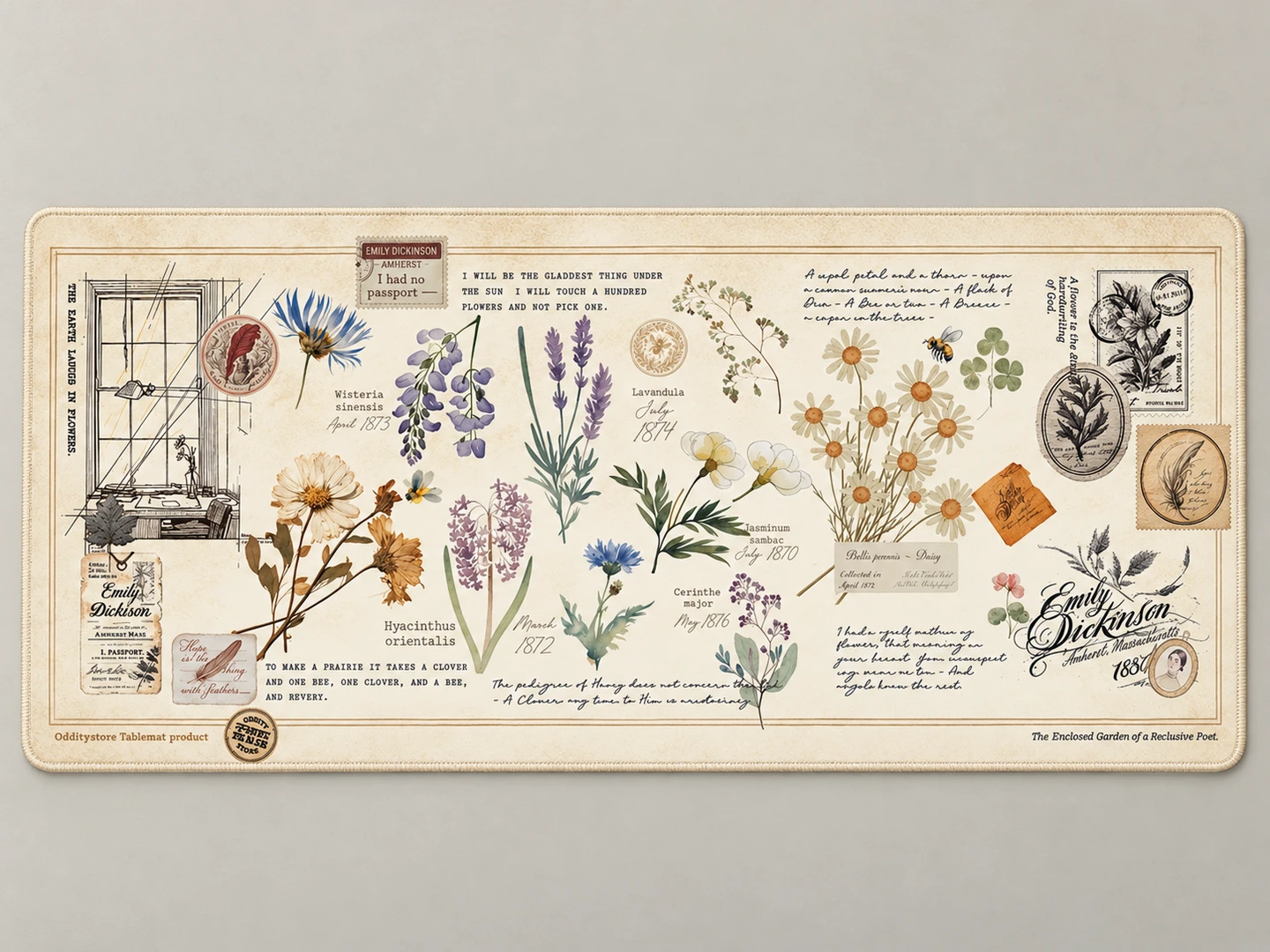 Dickinson's Specimen Desk Mat — Full pattern