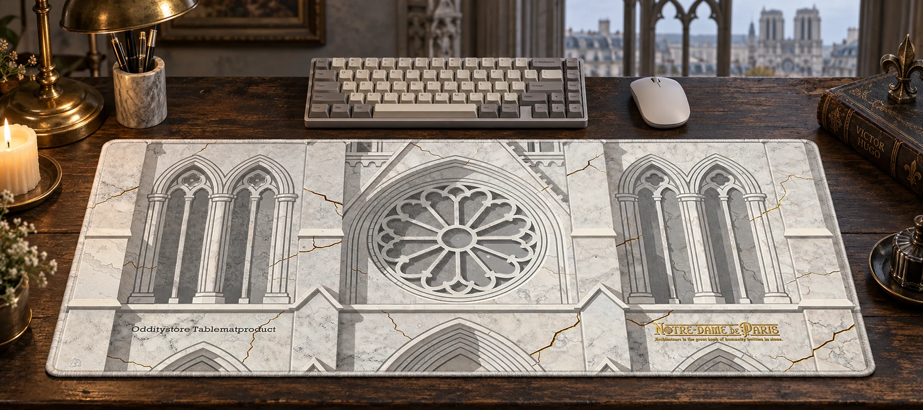 Hugo Notre-Dame Desk Mat