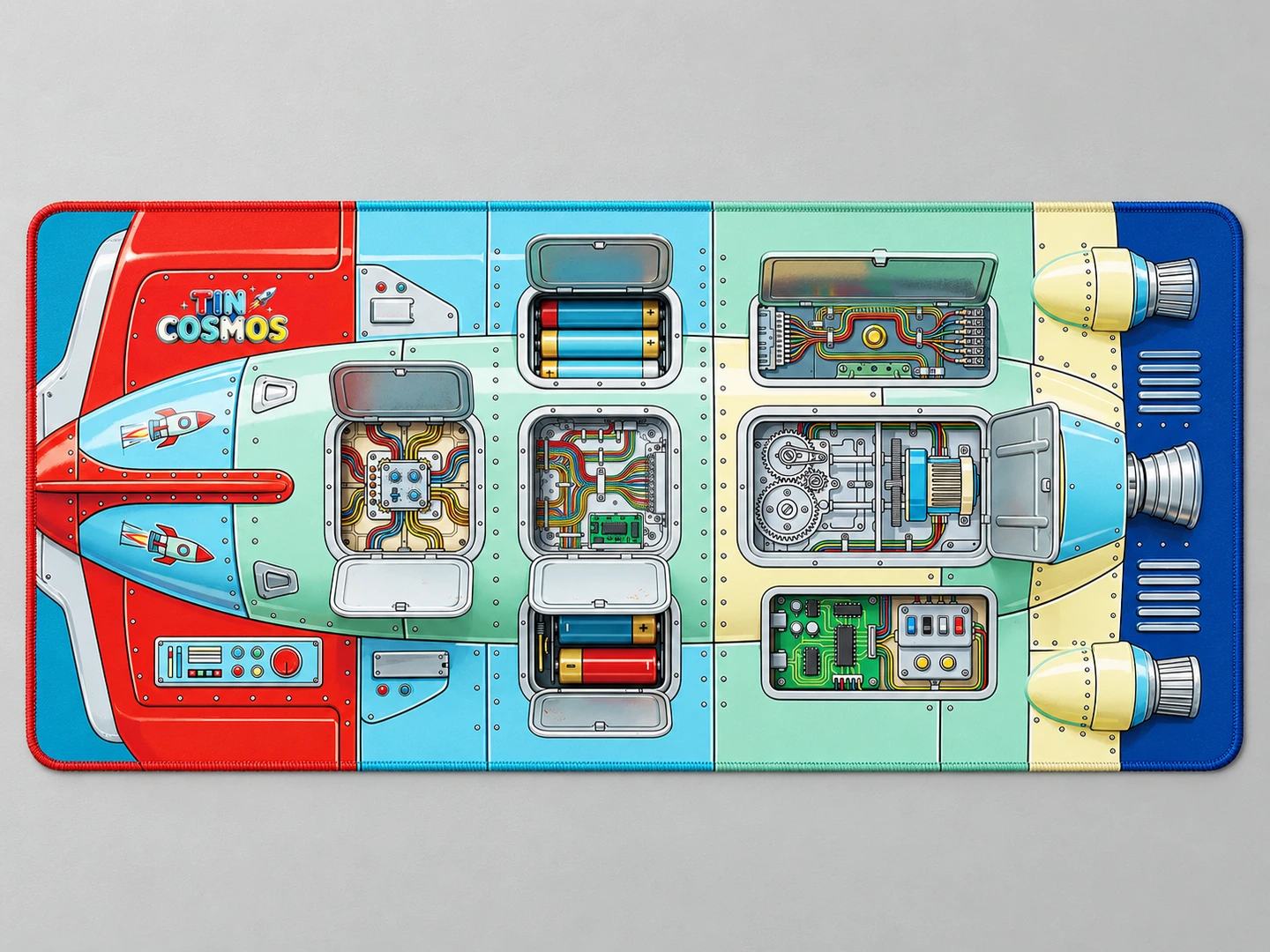 Tin Universe Desk Mat — Full pattern