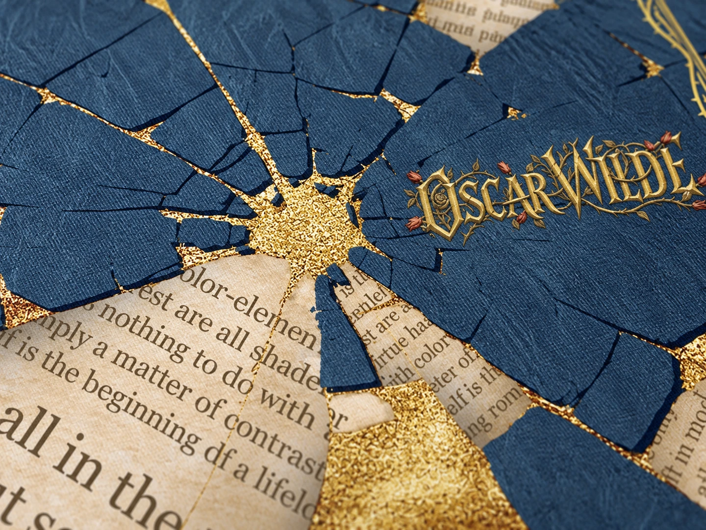 Wilde: Splendor & Sorrow Desk Mat — Surface detail