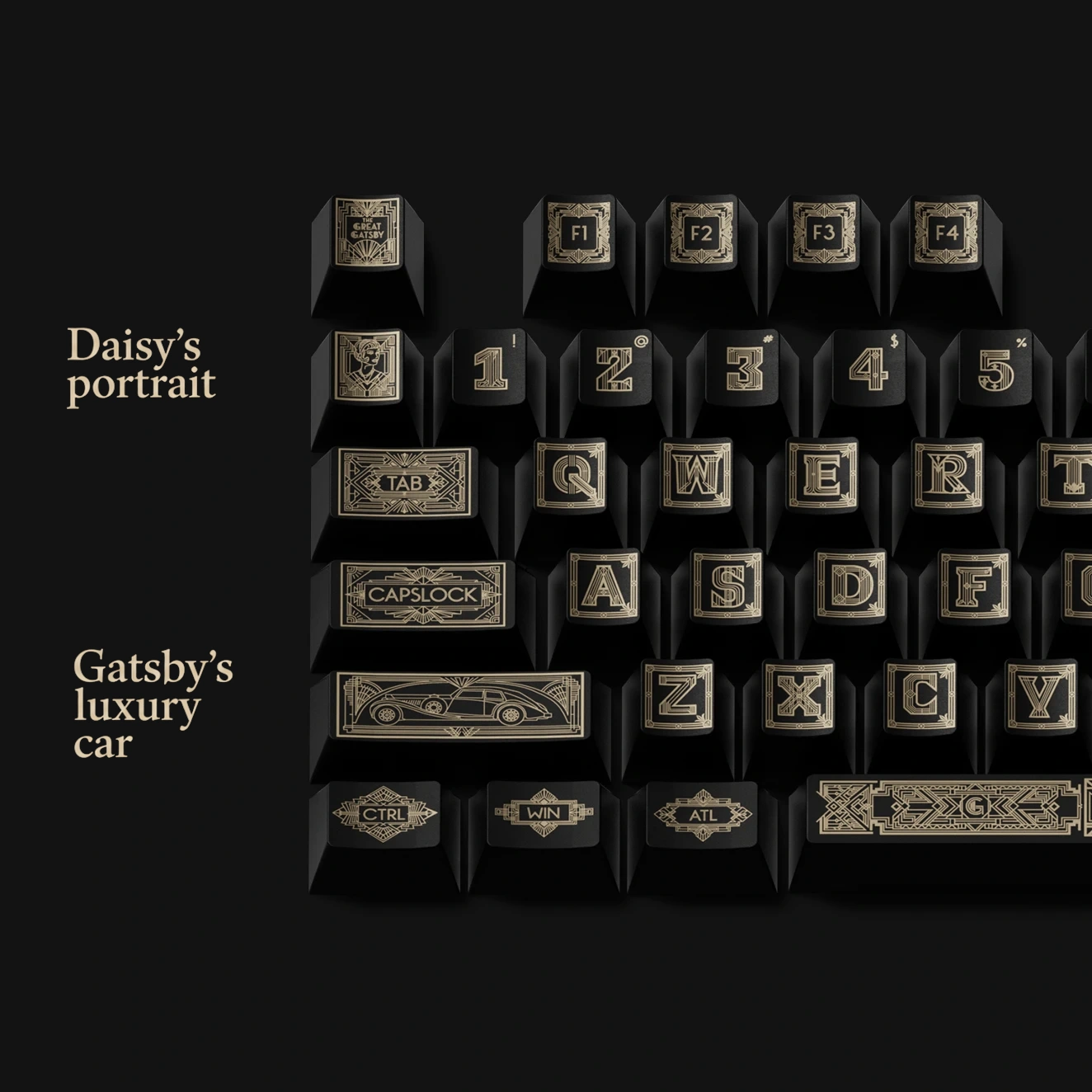 Golden Dream Keycap Set 2