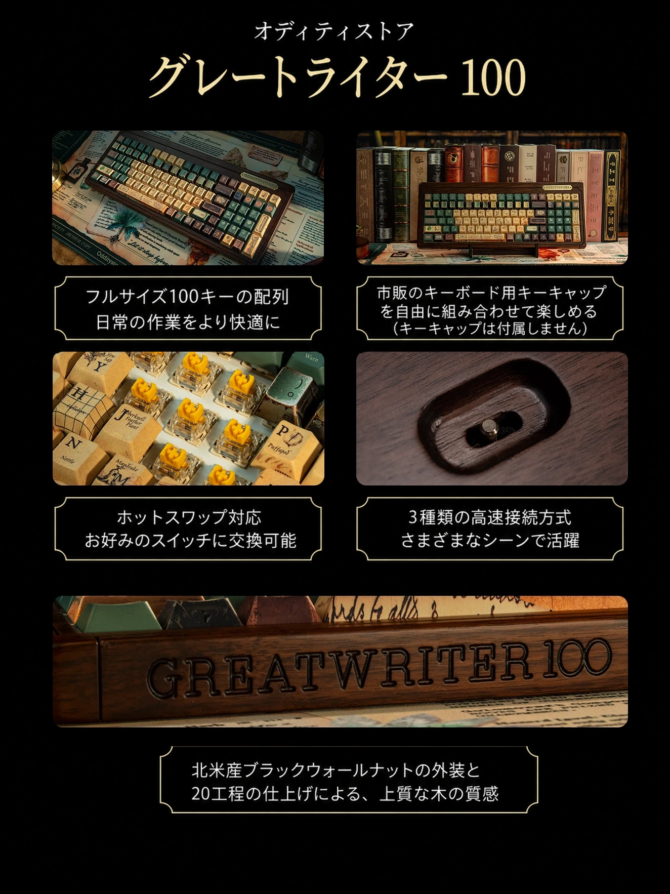 Great Writer 100 キーボードキット 製品詳細 3