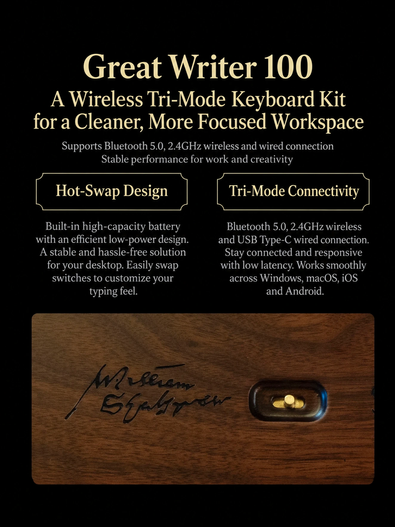 Great Writer 100 Keyboard Kit Product Details 9