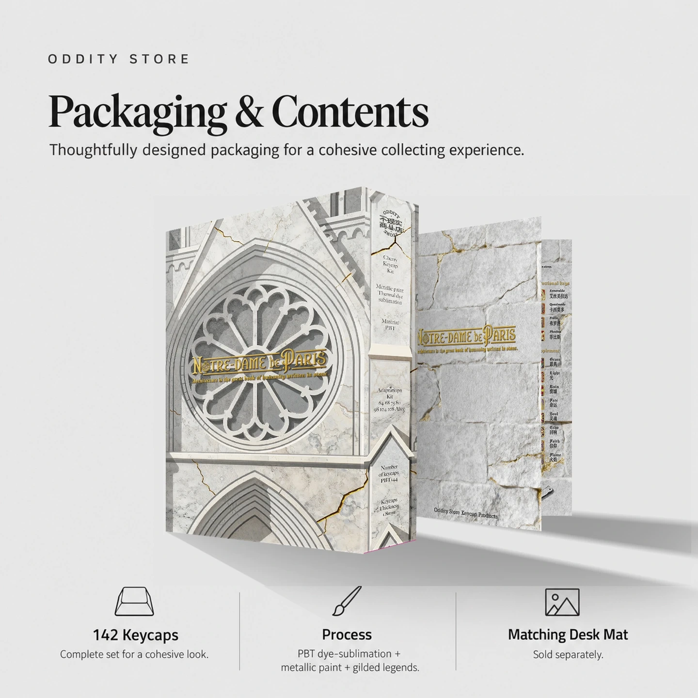 Notre-Dame Archive Keycap Set Product Details 8
