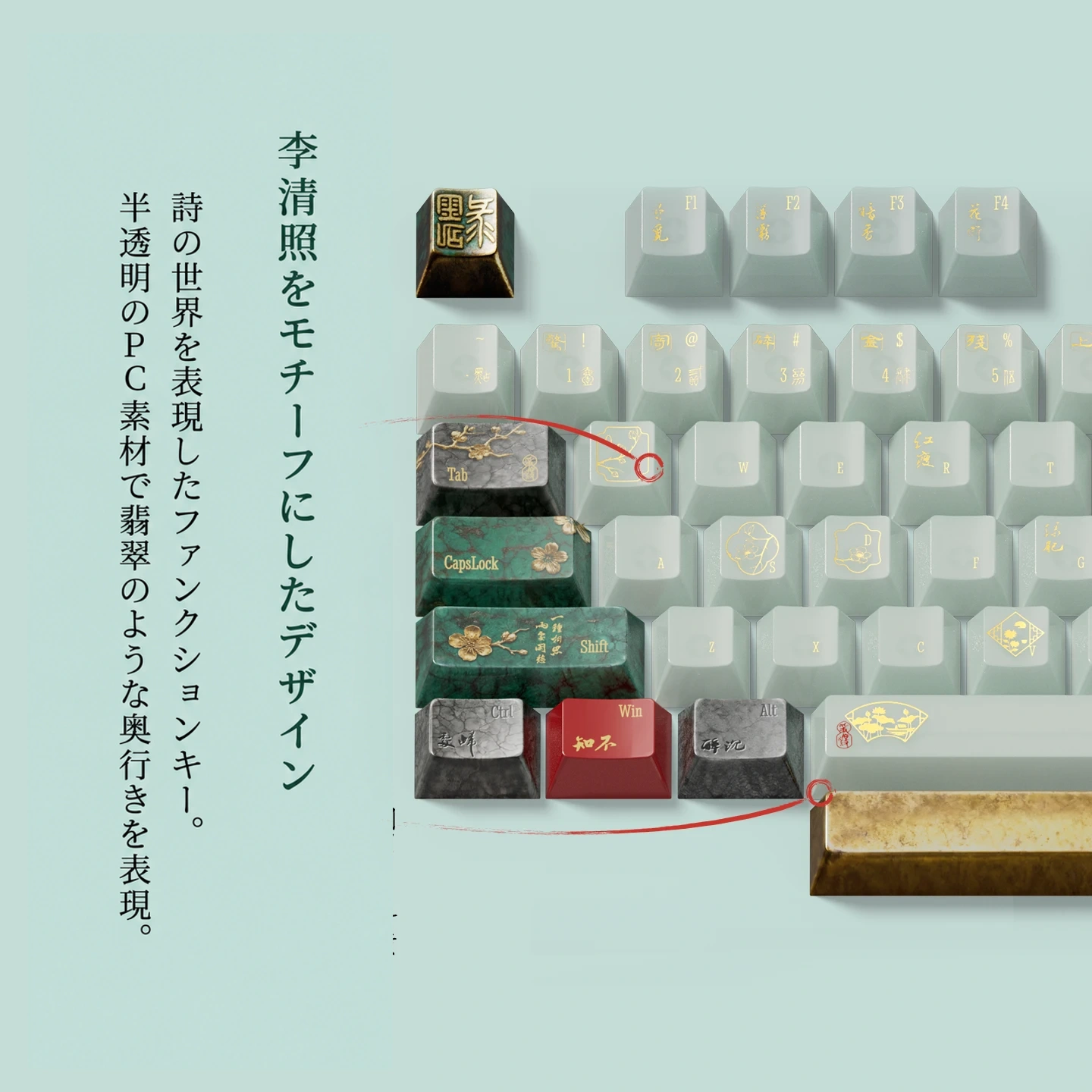 金石録ノート キーキャップセット 製品詳細 2