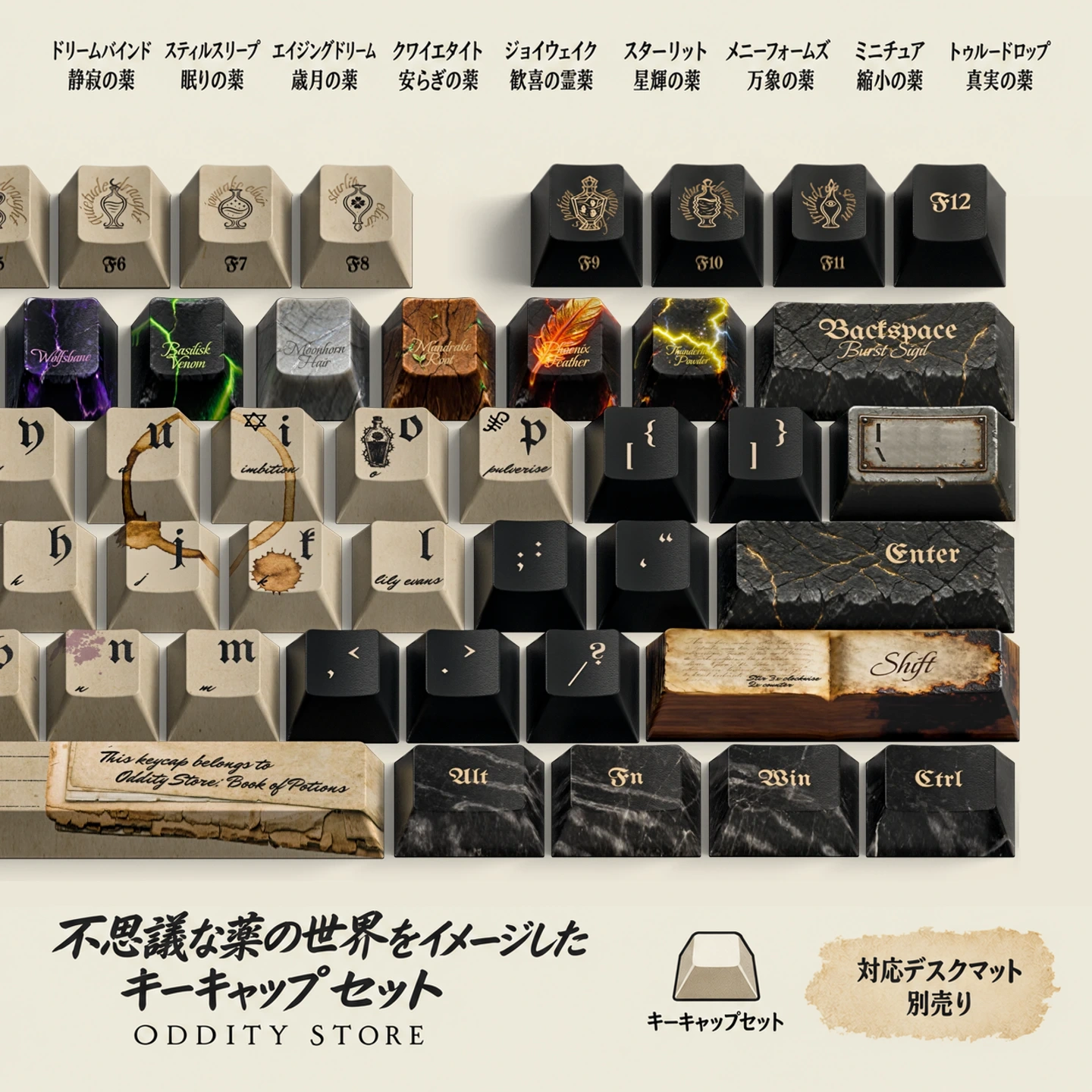 魔薬の書 キーキャップセット 3