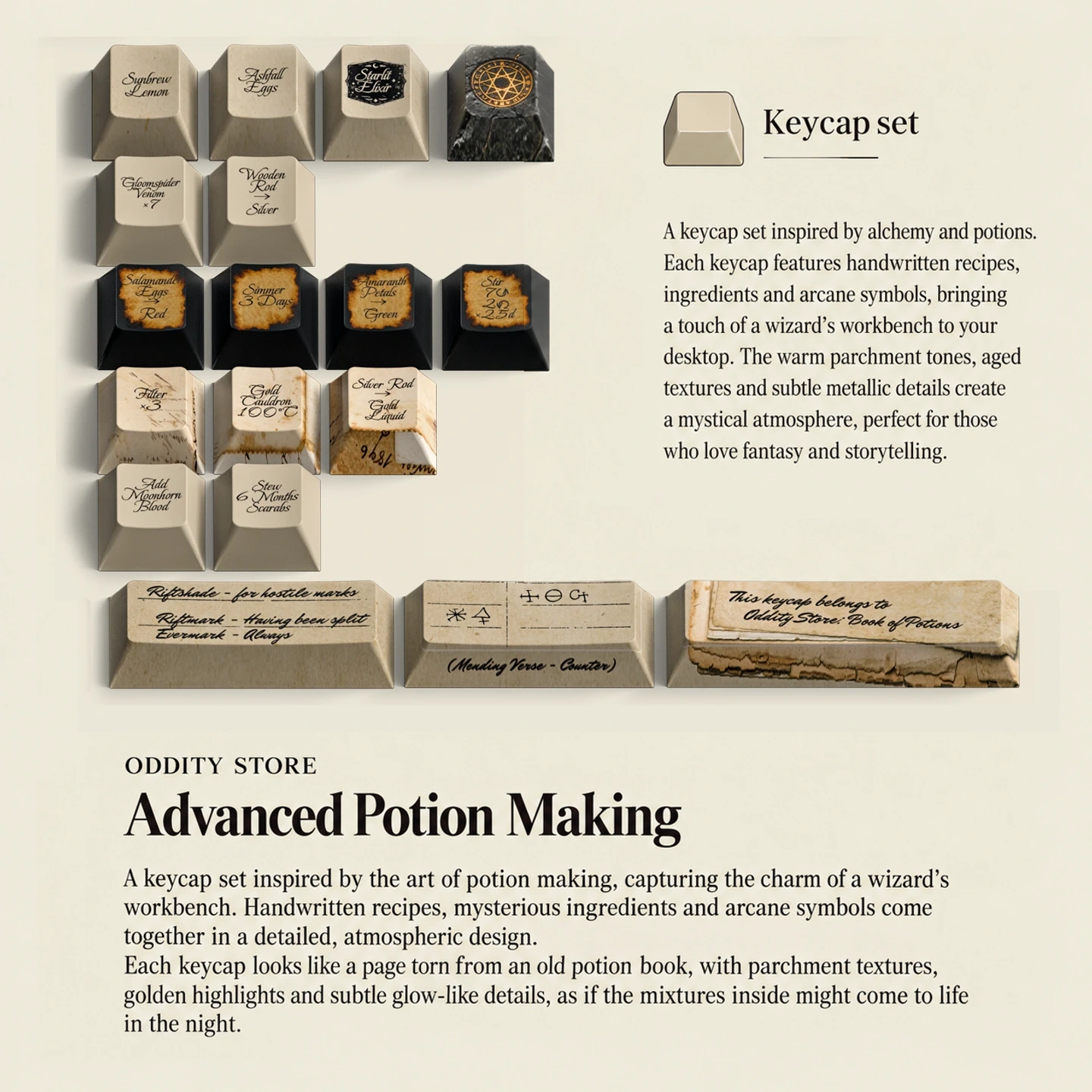Book of Potions Keycap Set 5