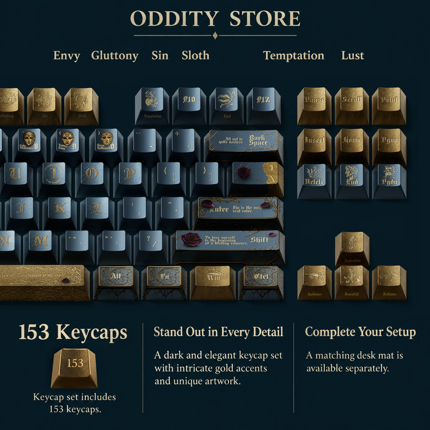 Wilde Beauty and Sorrow Keycap Product Details 3