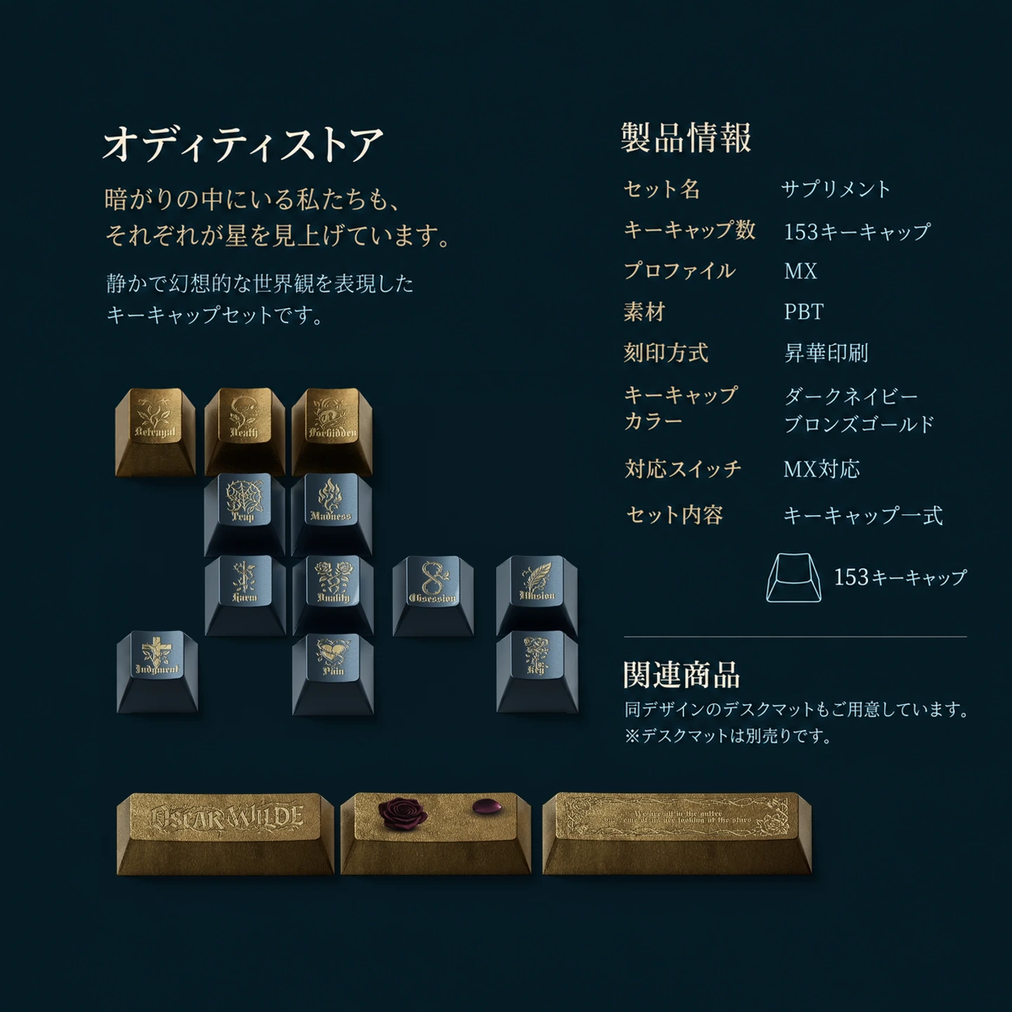 ワイルド 美と哀しみ キーキャップ 製品詳細 5