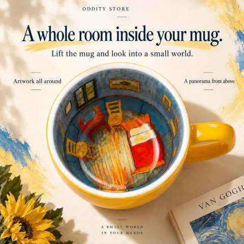 Van Gogh Bedroom Mug Square product image 2