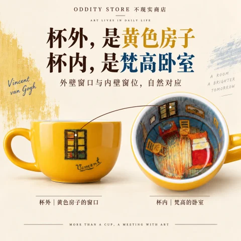 梵高卧室杯 商品方图 3